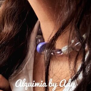 Alquimia Purple and Silver Necklace